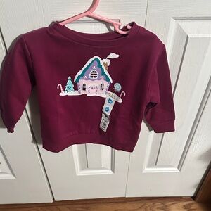 Charming Kids Sweatshirt with House Design